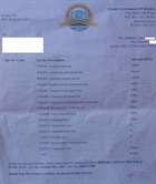 Construction permit invoice